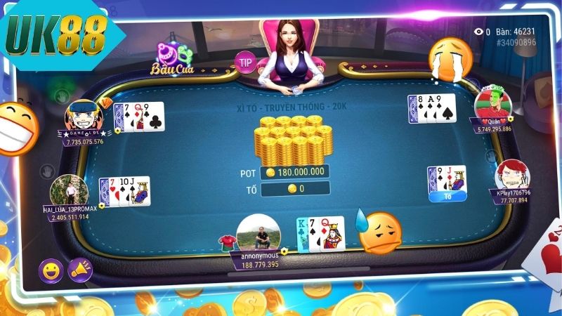 Các loại hình trò chơi phổ biến được yêu thích tại Game Bài UK88